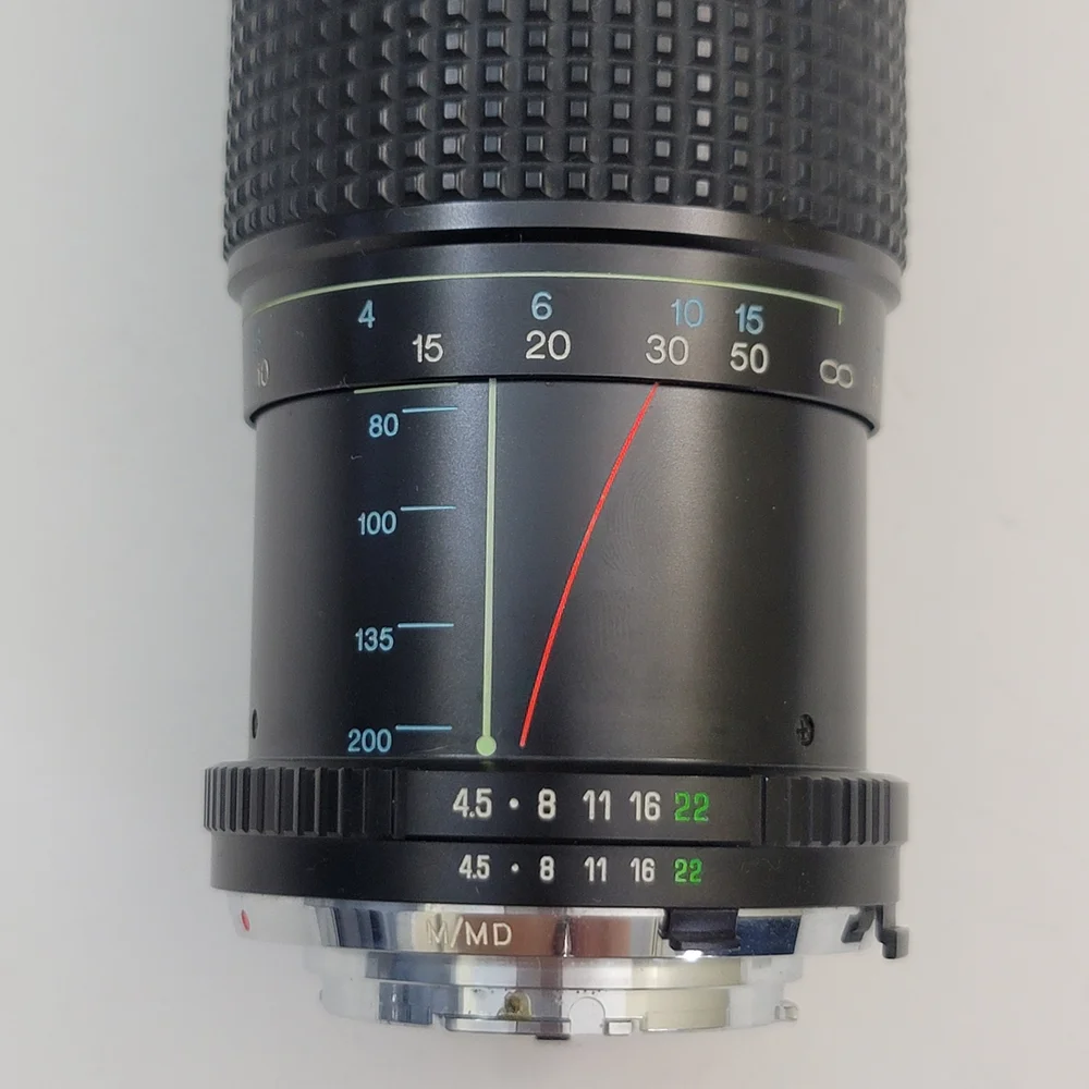 RMC Tokina 80-200mm Camera Lens F/4.5 Ø52 M/MD mount With Hoya Filter 52mm